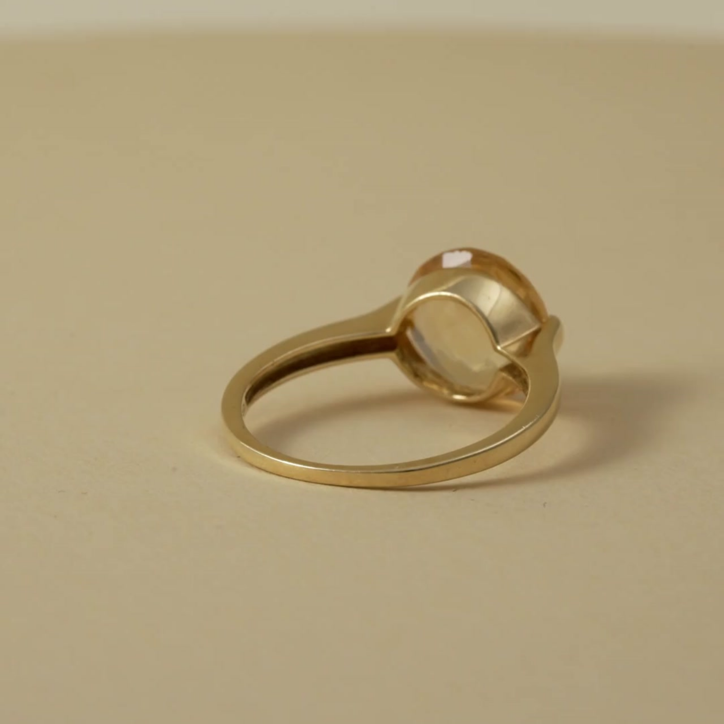 18K Gold Checkerboard cut Ring