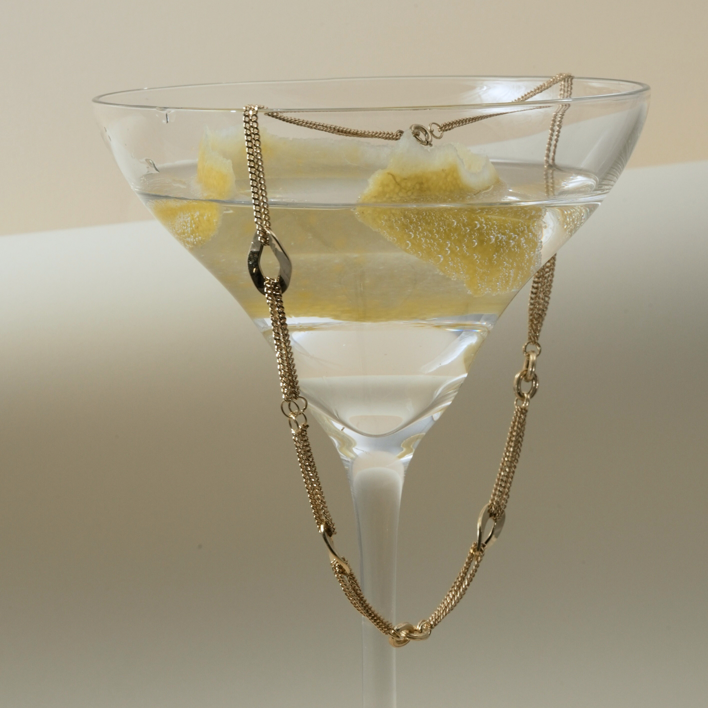 18K Gold Multi-Strand Link Necklace