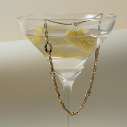 18K Gold Multi-Strand Link Necklace