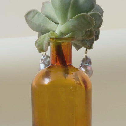18 Kt "Sandsong" Baroque Pearl Earrings